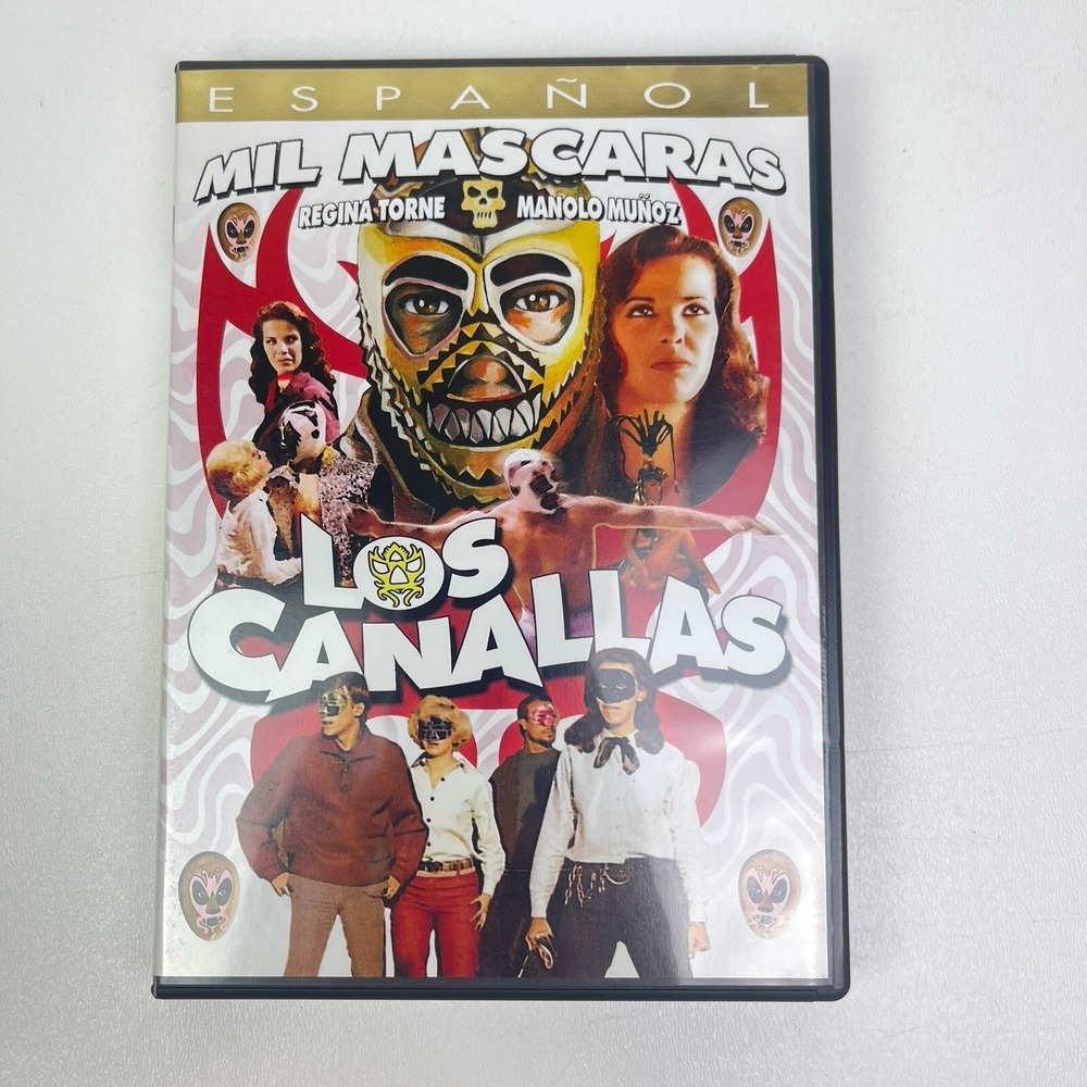 Los Canallas Mil Mascaras DVD Manolo Muñoz Regina Torne Lucha Libre Mexico